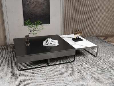 现代茶几3D模型下载